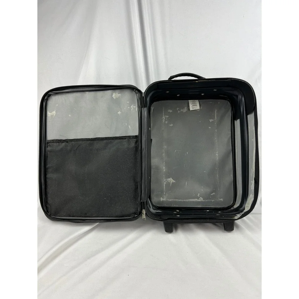 Marvel Spider-Man Kids Rolling Suitcase 2001 Pyramid Black Blue Vintage Fair